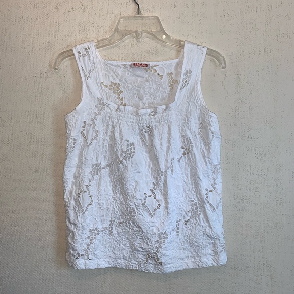 Organic John Patrick White Lace top - Picture 5 of 16